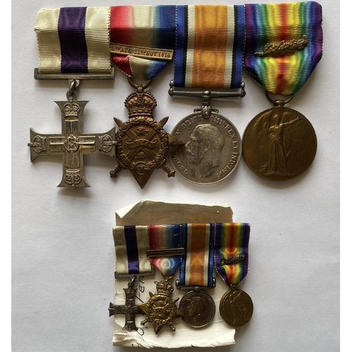 1032 - A MILITARY CROSS GROUP OF FOUR TO MAJOR PFEIL OF THE R.G.A. A Great War group of four comprising Mil... 