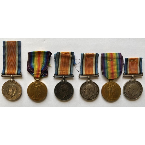 1037 - FIRST WORLD WAR PAIRS AND SINGLE MEDALS. A Great War Pair comprising War and Victory medals named to... 