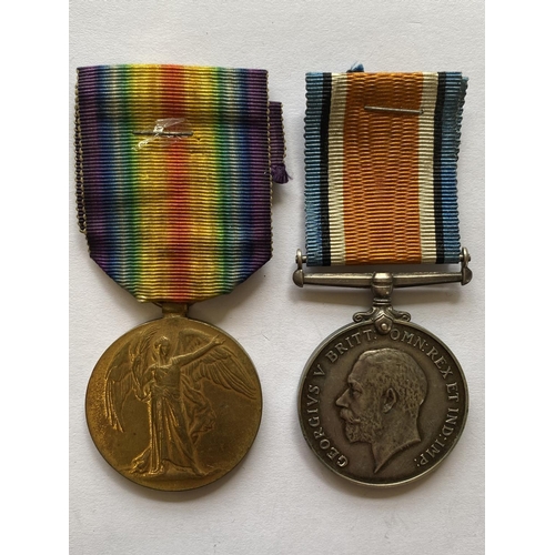 1037 - FIRST WORLD WAR PAIRS AND SINGLE MEDALS. A Great War Pair comprising War and Victory medals named to... 