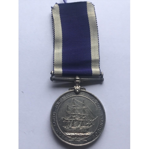 1042 - A GEORGE V ROYAL NAVAL LONG SERVICE AND GOOD CONDUCT MEDAL. A George V Long Service and Good Conduct... 