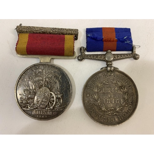 1061 - A CHINA AND CANADA PAIR TO PAY MASTER KEYS. A China War Medal 1842 named to J.A. Keys Actg. Purser H... 