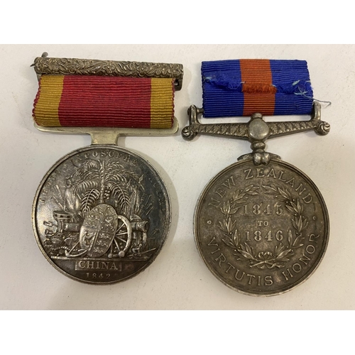 1061 - A CHINA AND CANADA PAIR TO PAY MASTER KEYS. A China War Medal 1842 named to J.A. Keys Actg. Purser H... 