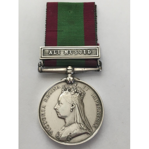 1073 - AN AFGHANISTAN MEDAL TO THE 51ST REGIMENT. An Afghanistan 1878-79-80 with Ali Musjid Clasp named to ... 