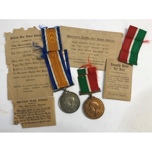 1092 - A FIRST WORLD WAR MERCANTILE MARINE PAIR. A pair comprising Mercantile Marine War Medal and British ... 