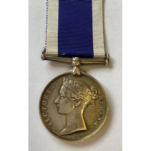 1096 - A VICTORIAN ROYAL NAVY LONG SERVICE AND GOOD CONDUCT MEDAL. A Victorian Long Service and Good Conduc... 