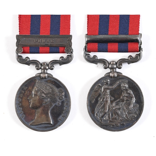 1098 - AN INDIA GENERAL SERVICE MEDAL 1854-95 TO THE 1/10TH FOOT. An INdia General Service Medal with Perak... 