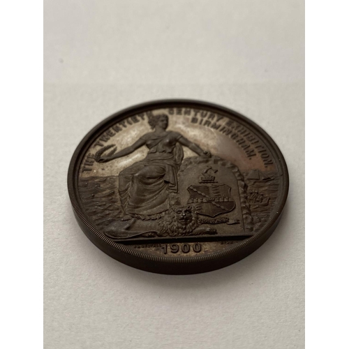 1115 - THE TWENTIETH CENTURY EXHIBITION BIRMINGHAM. A bronze award medal for the Twentieth Century Exhibiti... 