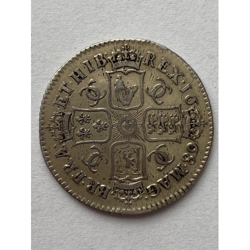 1136 - A CHARLES II SHILLING. A Charles II shilling dated 1668, second draped bust r. reverse Crossed 'C's ... 