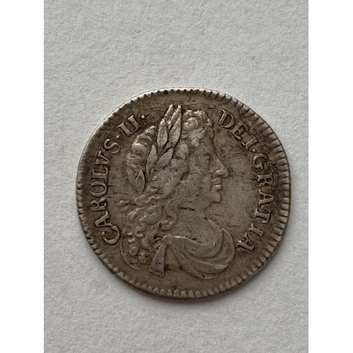 1138 - A CHARLES II SIXPENCE. A Charles II Sixpence dated 1683, draped bust r. conjoined 'C's in angles.... 