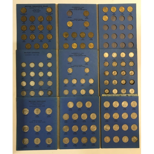 1159 - A LARGE COLLECTION OF WHITMAN FOLDERS AND OTHER PRE DECIMAL COINS. Whitman folders: Halfcrowns 1911-... 