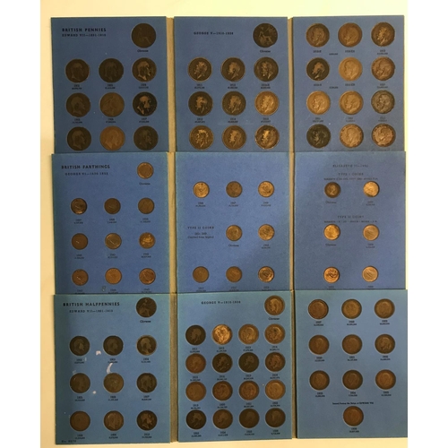 1159 - A LARGE COLLECTION OF WHITMAN FOLDERS AND OTHER PRE DECIMAL COINS. Whitman folders: Halfcrowns 1911-... 