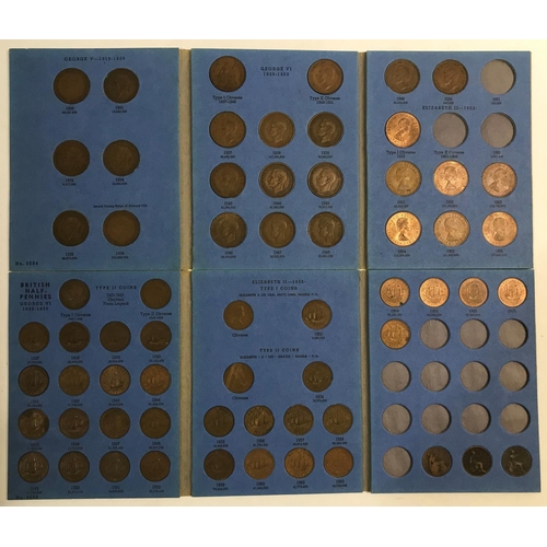 1159 - A LARGE COLLECTION OF WHITMAN FOLDERS AND OTHER PRE DECIMAL COINS. Whitman folders: Halfcrowns 1911-... 