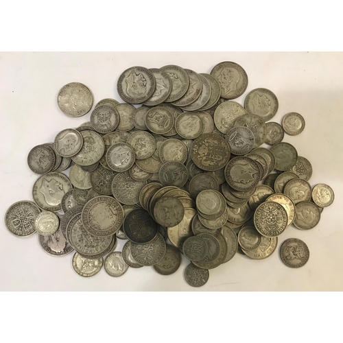 1181 - A COLLECTION OF SILVER AND PART SILVER HALFCROWNS AND SMALLER DENOMINATIONS. Halfcrowns for 1894, 96... 