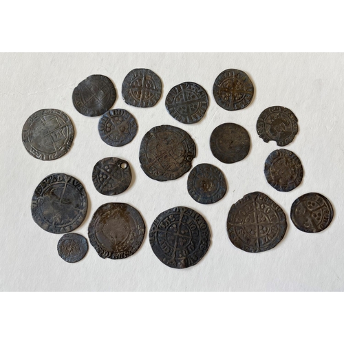 1191 - A COLLECTION OF EARLY HAMMERED PENNIES AND GROATS. A Henry VIII Groat, facing bust, shield reverse, ... 