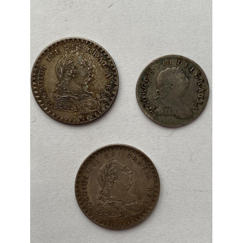 1194 - TWO GEORGE III BANK TOKENS AND ANOTHER. A George III silver Bank Token for 1s 6d dated 1811, and ano... 