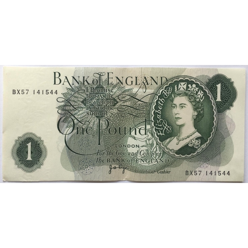 1198 - FOURTEEN SERIES 'C' ONE POUND NOTES. Fourteen One Pound notes, J.B. Page, BX57 141544 - 47 and BX571... 