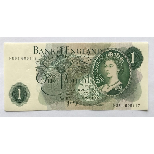 1206 - A COLLECTION OF SERIES 'C' PORTRAIT ISSUE ONE POUND NOTES. 70 Series 'C' one pound notes signed by J... 