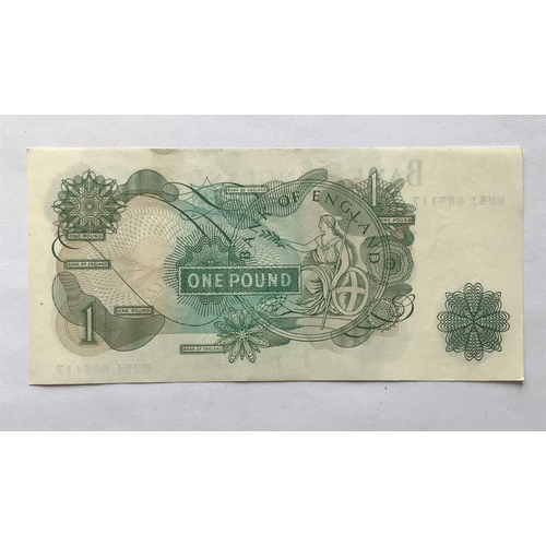 1206 - A COLLECTION OF SERIES 'C' PORTRAIT ISSUE ONE POUND NOTES. 70 Series 'C' one pound notes signed by J... 