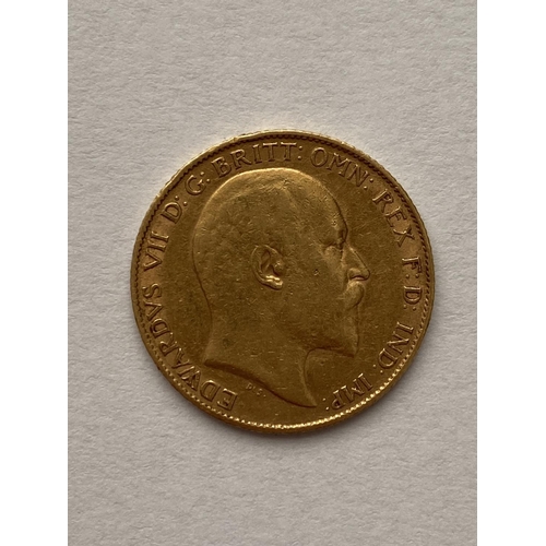 1218 - A HALF SOVEREIGN. An Edward VII Half Sovereign dated 1903.