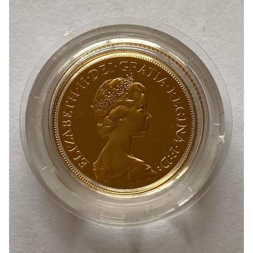 1221 - A PROOF SOVEREIGN. A Queen Elizabeth II Proof Sovereign dated 1980, in capsule and Royal Mint packag... 