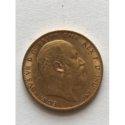 1228 - AN EDWARD VII SOVEREIGN. An Edward VII Sovereign, bare head r, dated 1903.