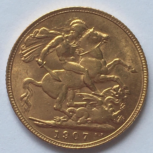 1278 - A SOVEREIGN. An Edward VII Sovereign dated 1907.