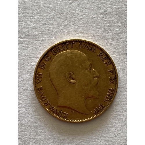 1296 - A HALF SOVEREIGN. An Edward VII Half Sovereign dated 1902.