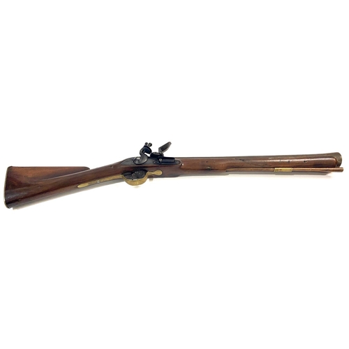 529 - A SEA SERVICE BLUNDERBUSS BY EDWARD JORDAN. A massive blunderbuss or Musketoon with a 61.5cm (24