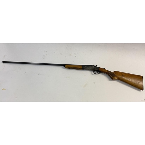 538 - A SPANISH 410 SINGEL BARREL SHOTGUN. With a 75cm barrel marked 'made in Spain' and with various proo... 