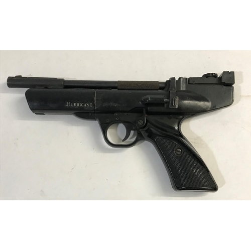 548 - A WEBLEY AND SCOTT HURRICANE AIR PISTOL. A Webley and Scott Hurricane 0.22 calibre air pistol, with ... 