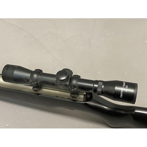 549 - A COMETA 300m AIR RIFLE & T/SIGHT. A .22 Cometa Air Rifle and Center-Point Telescopic Sight, in blac... 