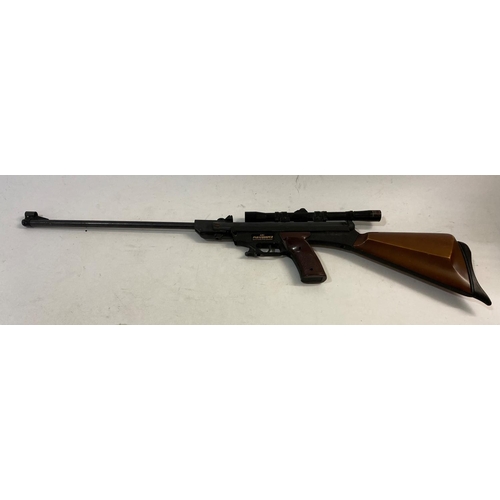 563 - A GAMO A.S.I. PARATROOPER .22 AIR RIFLE. A .22 air rifle with a 45cm barrel stamped Cal 22 and 71142... 