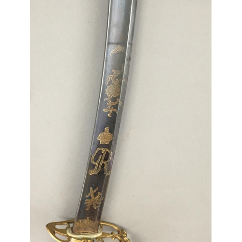 604 - AN 1803 REGULATION LIGHT COMPANY INFANTRY SABRE AND SCABBARD. With an 82cm curved partially fullered... 