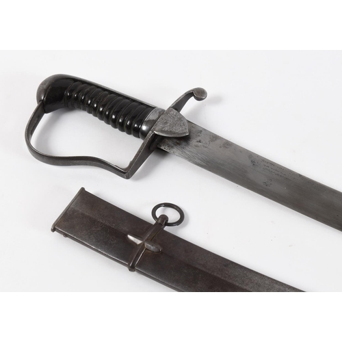 619 - A PRESENTATION 1796 LIGHT CAVALRY SABRE. With an 81cm curved undecorated blade with double edged poi... 