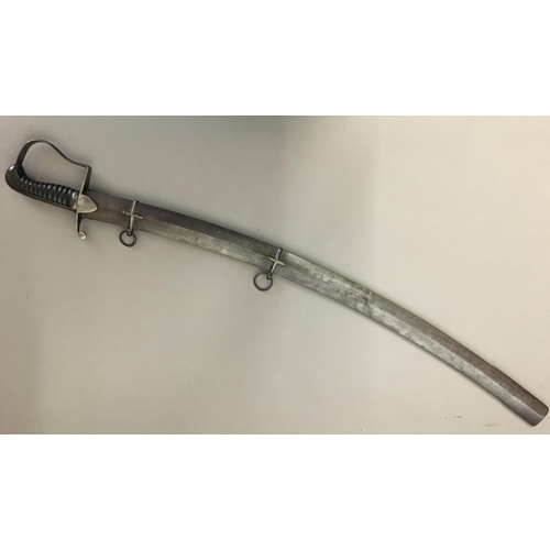 619 - A PRESENTATION 1796 LIGHT CAVALRY SABRE. With an 81cm curved undecorated blade with double edged poi... 