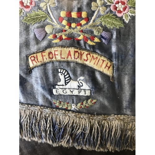 690 - AN EARLY 20TH CENTURY NEEDLEWORK PICTURE, SOMERSET L.I. A beautifully worked needlework for the Some... 