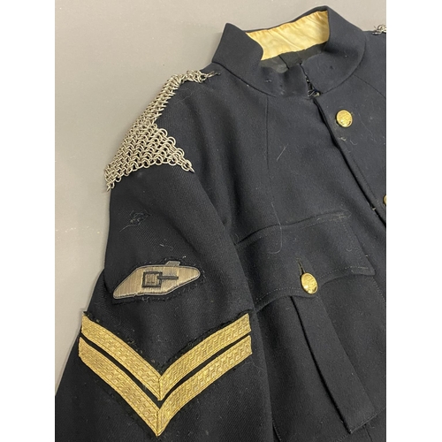 715 - A POST WAR TANK CORPS NO 1 UNIFORM. A post war No 1. Blues uniform the jacket 'Jacket, No.1 Dress Bl... 