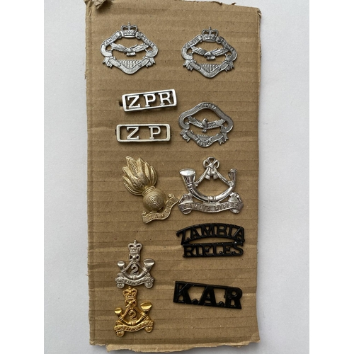 729 - AN INTERESTING COLLECTION OF 36 MILITARY CAP AND COLLAR BADGES. A collection of badges to include a ... 