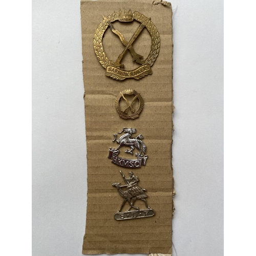 729 - AN INTERESTING COLLECTION OF 36 MILITARY CAP AND COLLAR BADGES. A collection of badges to include a ... 