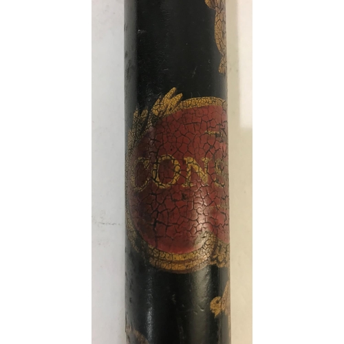 751 - A WILLIAM IV CONSTABLE'S TRUNCHEON. A turned wooden truncheon with W IV R above a Crown and Royal co... 