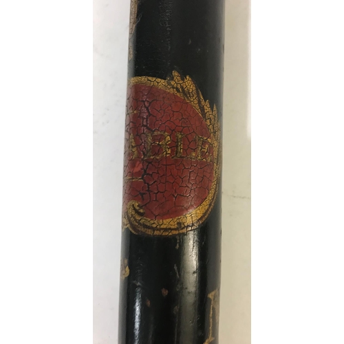 751 - A WILLIAM IV CONSTABLE'S TRUNCHEON. A turned wooden truncheon with W IV R above a Crown and Royal co... 