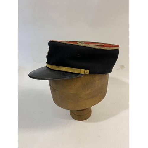 764 - A MID 20TH CENTURY FRENCH INFANTRY OFFICERS KEPI, 12TH INFANTRY REGIMENT. A Kepi cap with red fabric... 