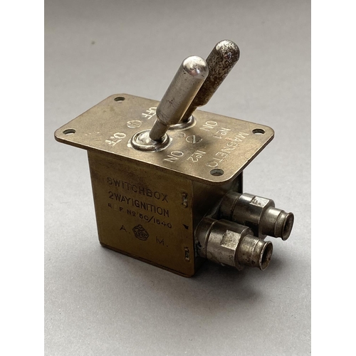 782 - A SECOND WORLD WAR AIR MINISTRY MAGNETO SWITCH. A Magneto Switch, marked to the side with a Crown fl... 