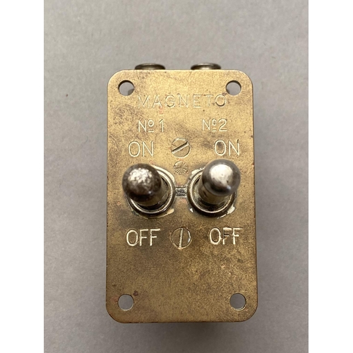 782 - A SECOND WORLD WAR AIR MINISTRY MAGNETO SWITCH. A Magneto Switch, marked to the side with a Crown fl... 