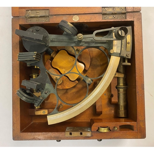 792 - A VICTORIAN SEXTANT BY J. COOMBES, PROBABLY THE PROPERTY OF RM CAPTAIN DEAN. A sextant of six inch r... 