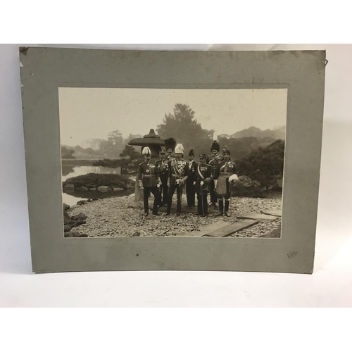 830 - AN AUTOGRAPHED PHOTOGRAPH OF LORD KITCHENERS MISSION TO JAPAN 1909. Two copies of a photograph taken... 