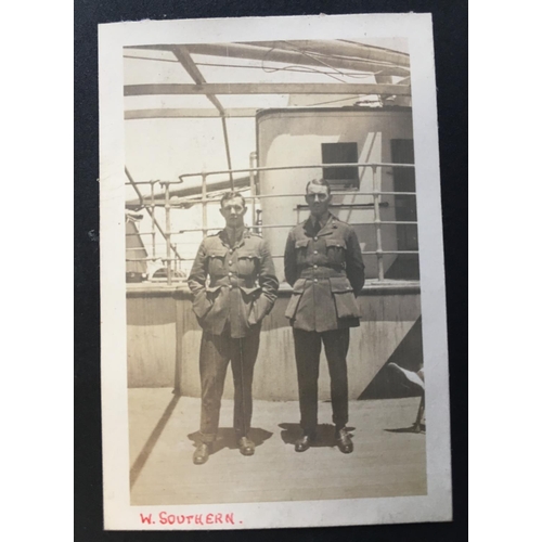 832 - THREE ALBUMS OF MILITARY PHOTOGRAPHS AND OTHERS. An album of 24 photographs with images dated 1911 i... 