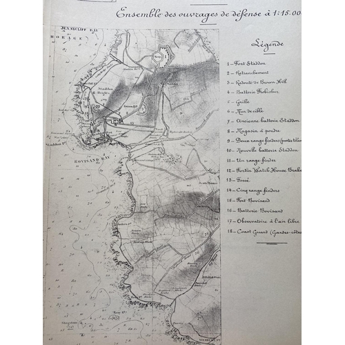 846 - AN UNUSUAL COLLECTION OF FRENCH MILITARY INTELLIGENCE DOCUMENTS. A selection of maps, drawings and r... 