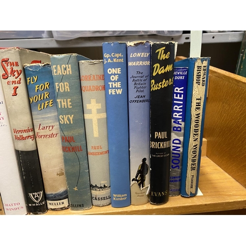 851 - A LARGE AND VARIED COLLECTION OF BOOKS ON THE HISTORY OF THE R.A.F. A collection of 1950's and 1960'... 