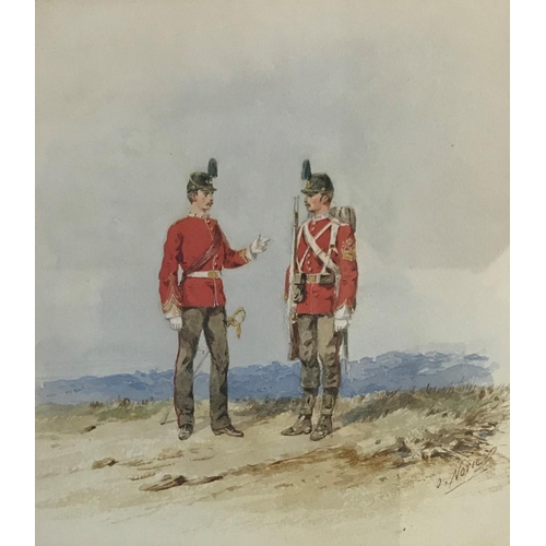 854 - ORLANDO NORRIE (1832-1901) 'The Duke of Cornwall's Light Infantry (Officer 7 C/Serjeant circa 1860)'... 